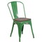 Flash Furniture Green Metal Stackable Chair with Wood Seat, PK4 4-CH-31230-GN-WD-GG - alternate 8